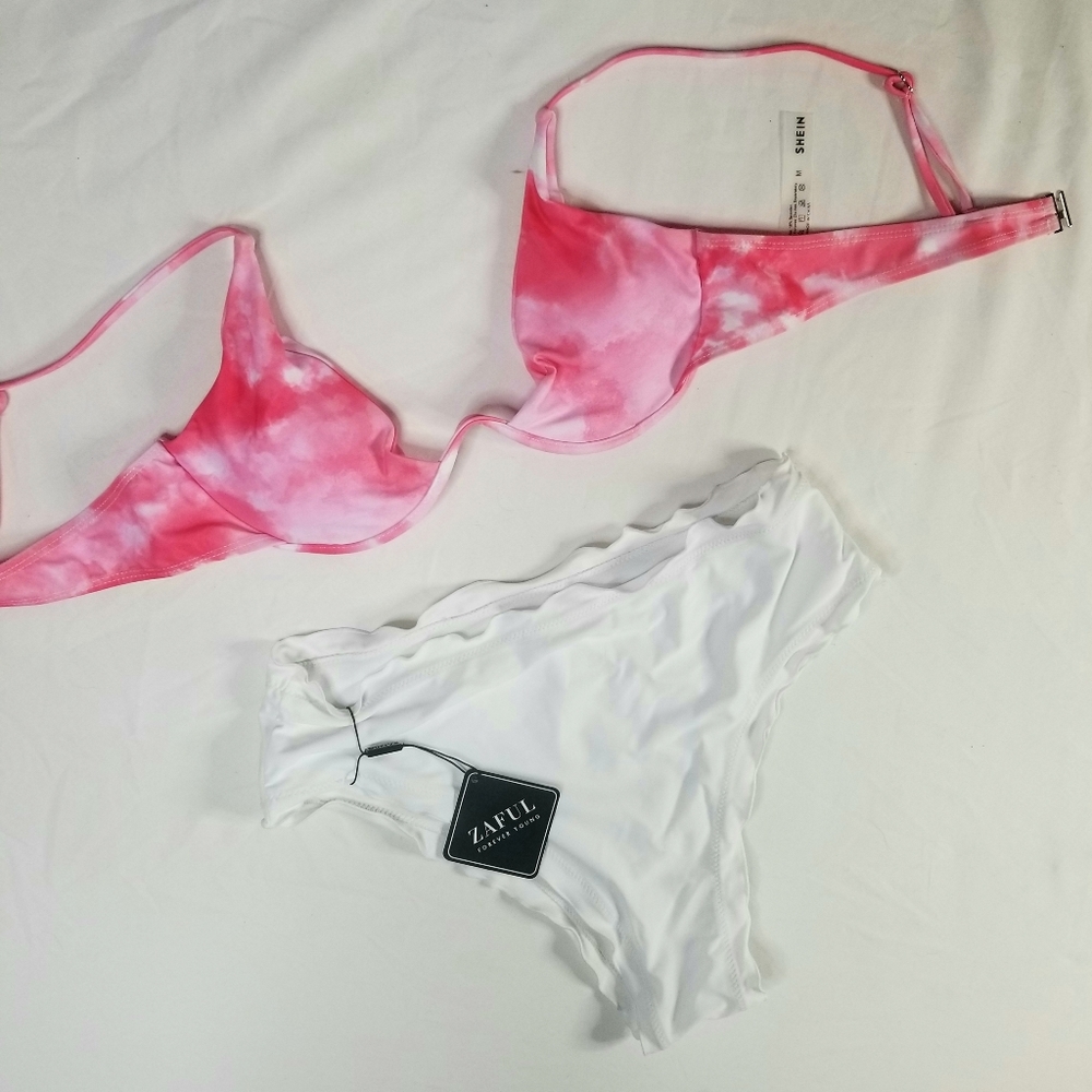 Zaful high waisted swim bottoms